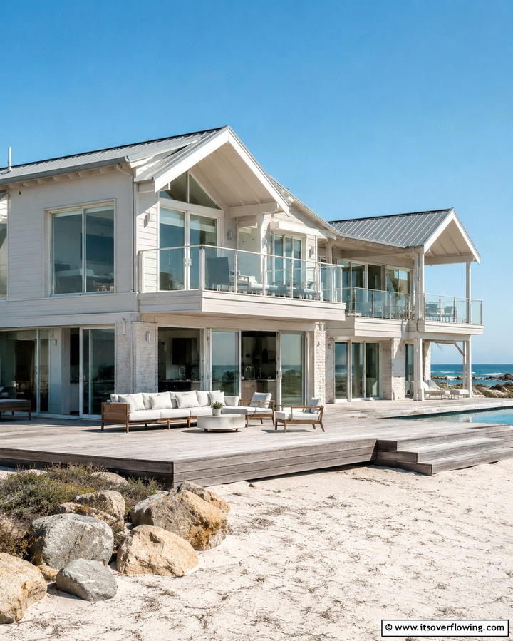 Seashell White - 25 Off-white Paint Colors for Home Exteriors- Timeless and Elegant