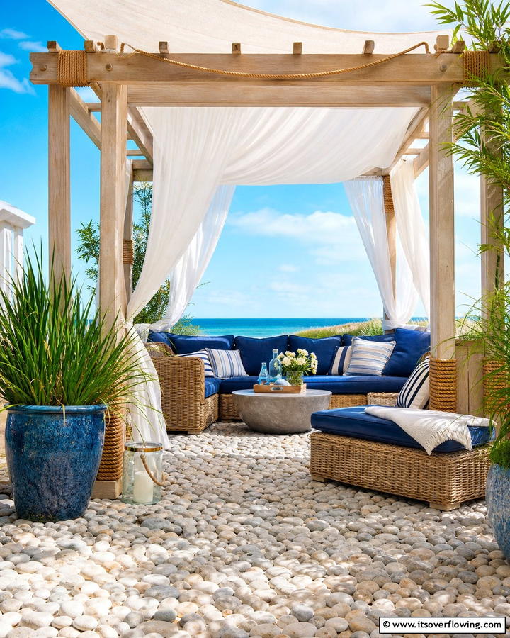 Seaside Breeze Gazebo - 21 Gazebo Patio Ideas for Shaded Outdoor Entertaining Spaces