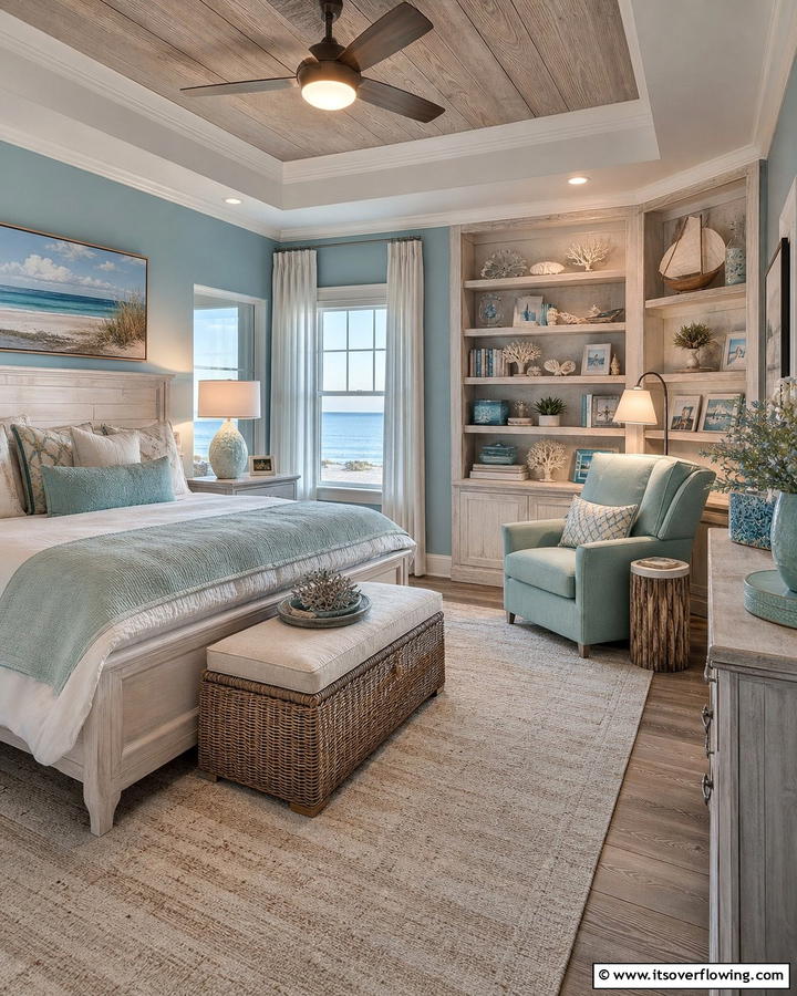 Seaside Reading Nook - 21 Beach Themed Bedroom Ideas for a Coastal Escape at Home