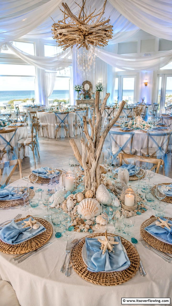 Seaside Serenity Decor - 21 Elegant Wedding Decoration Ideas for a Memorable Event