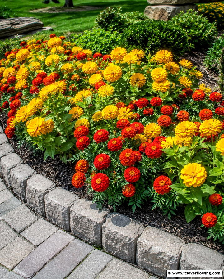 Seasonal Blooms Flower Bed - 25 Front Yard Texas Flower Bed Ideas for a Stunning Look