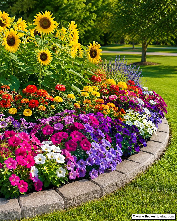 Seasonal Color Rotation - 25 Front Yard Texas Flower Bed Ideas for a Stunning Look