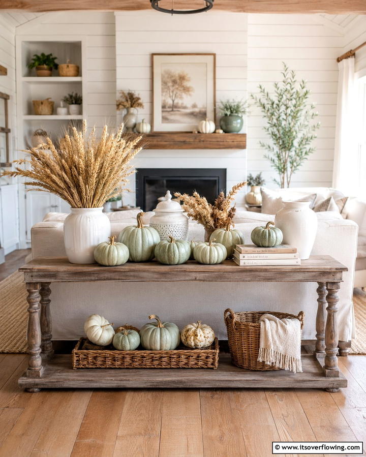 Seasonal Decor Displays - 25 Sofa Table Decor Ideas to Elevate Your Space