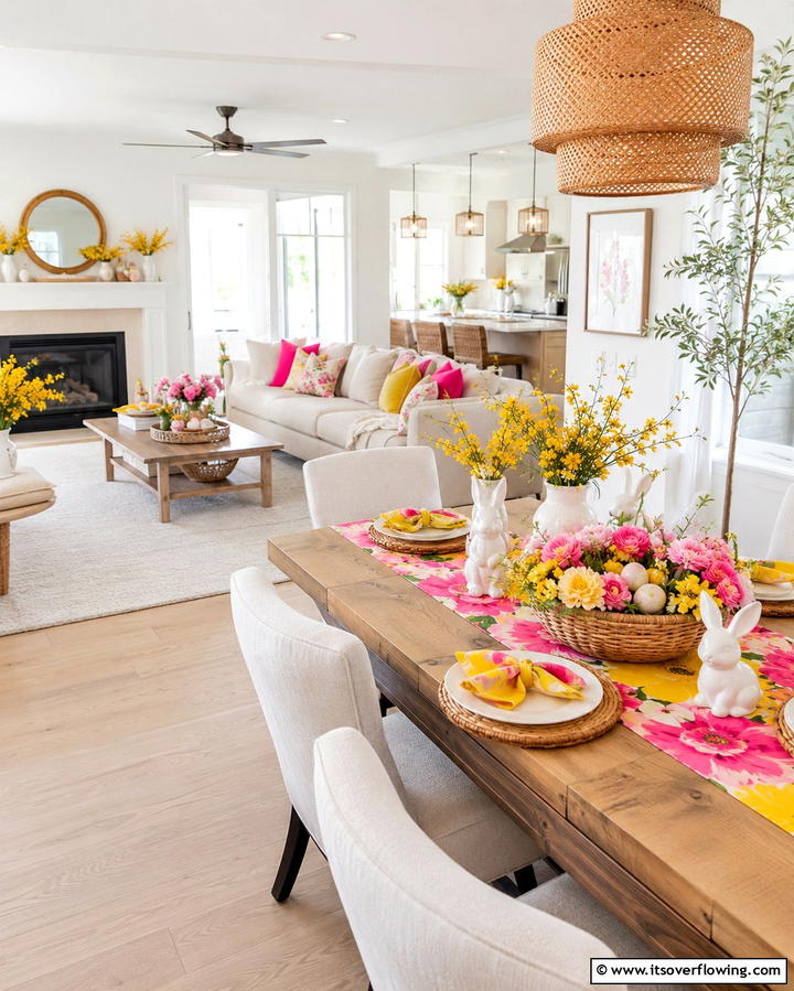 Seasonal Decor Highlights - 30 Yellow and Pink Decor Ideas- Vibrant Home Accents