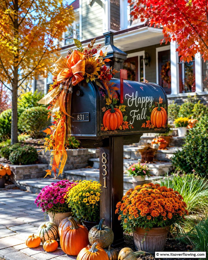 Seasonal Decor for Mailboxes - 30 Mailbox Decor Ideas- Curb Appeal with Personality