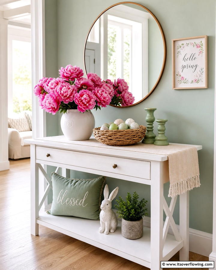 Seasonal Display - 25 Entryway Table Decor Ideas to Welcome Guests in Style