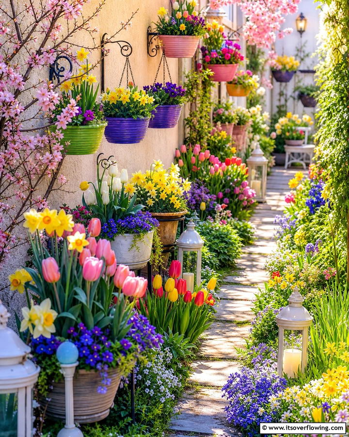 Seasonal Displays for Year Round Interest - 20 Narrow Garden Ideas to Maximize Small Outdoor Spaces