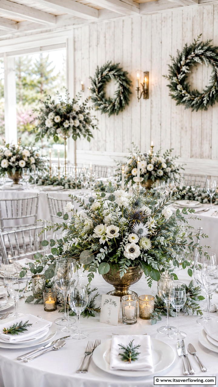 Seasonal Floral Arrangements - 21 Winter Wedding Ideas for a Magical Seasonal Celebration