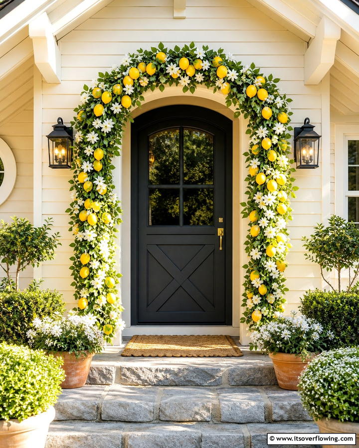 Seasonal Garland - 25 Front Door Decor Ideas to Welcome Guests in Style