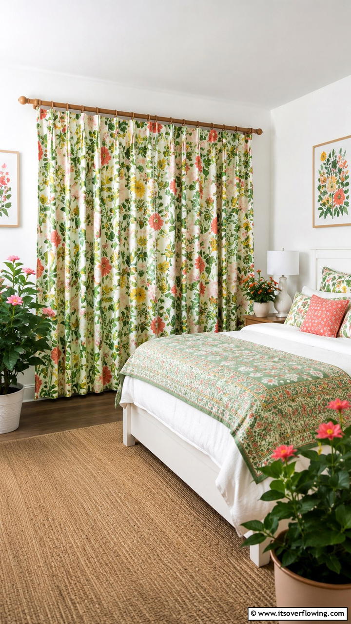 Seasonal Pattern Celebration - 30 Closet Curtain Ideas for Stylish and Practical Storage