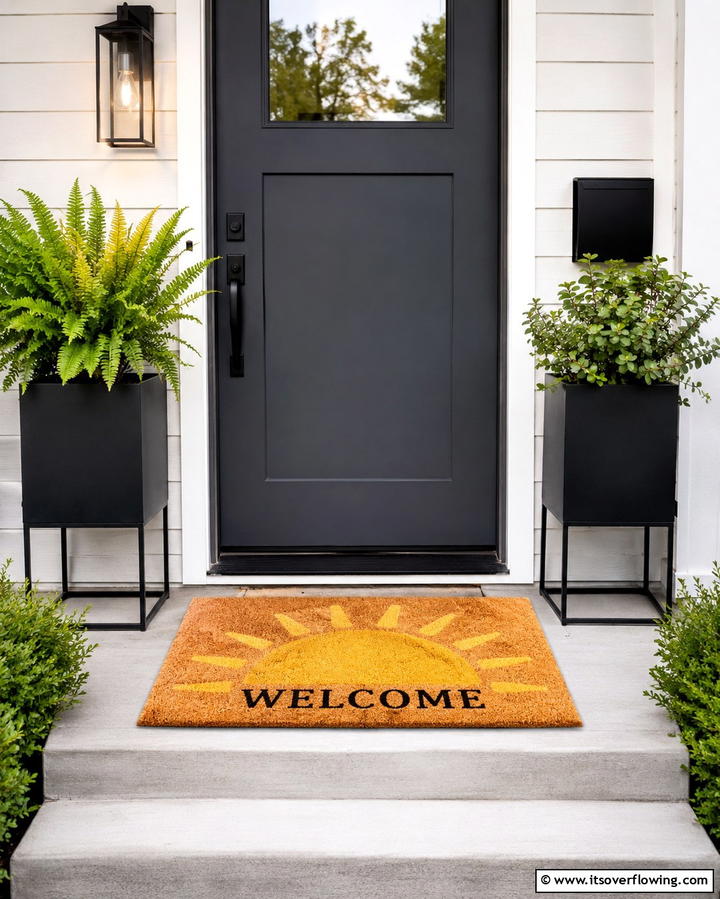 Seasonal Welcome Mats - 25 Summer Front Door Decor Ideas to Welcome the Season