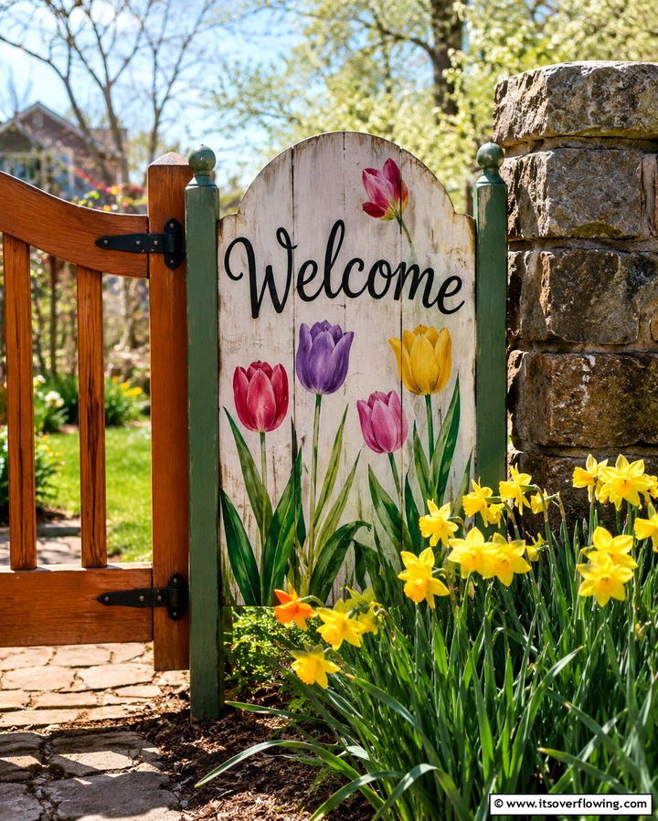 Seasonal Welcome Signs - 25 Garden Sign Ideas to Personalize Your Outdoor Space