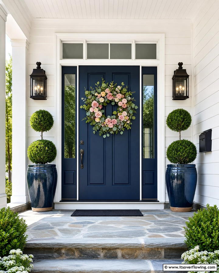 Seasonal Wreaths - 25 Front Door Decor Ideas to Welcome Guests in Style