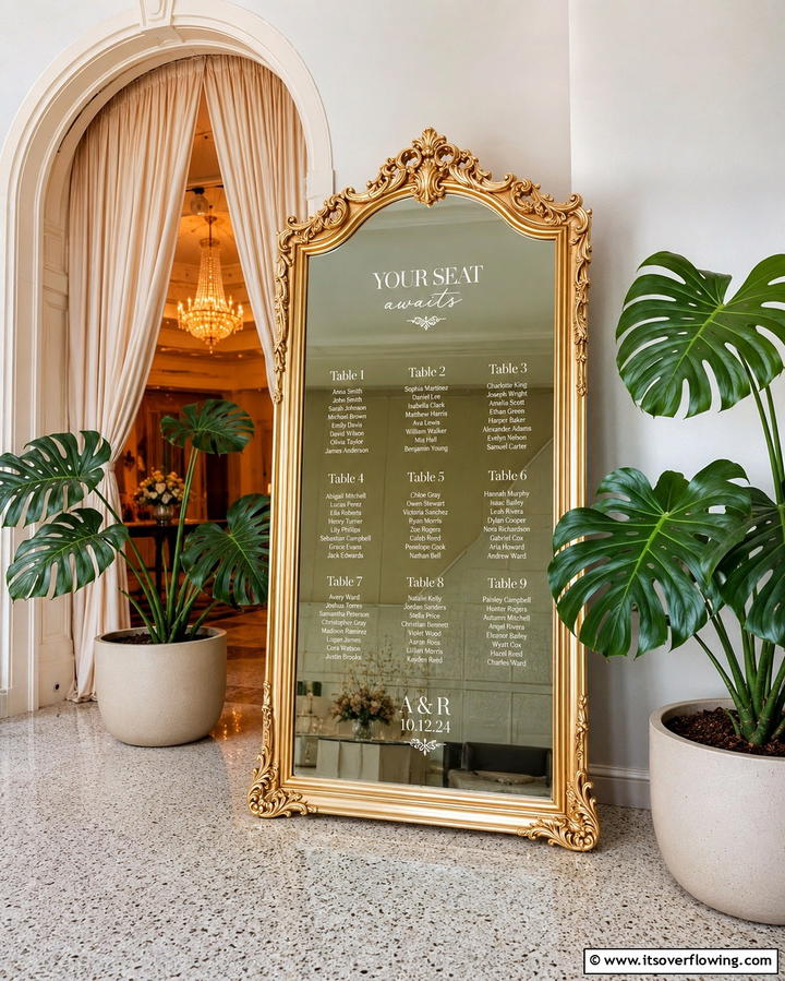 Seating Chart Display - 30 Creative Wedding Sign Ideas to Personalize Events