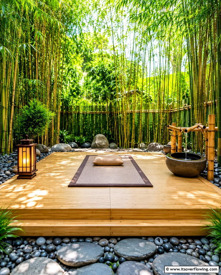 Secluded Zen Platform Deck - 30 Platform Deck Ideas to Elevate Your Backyard Design
