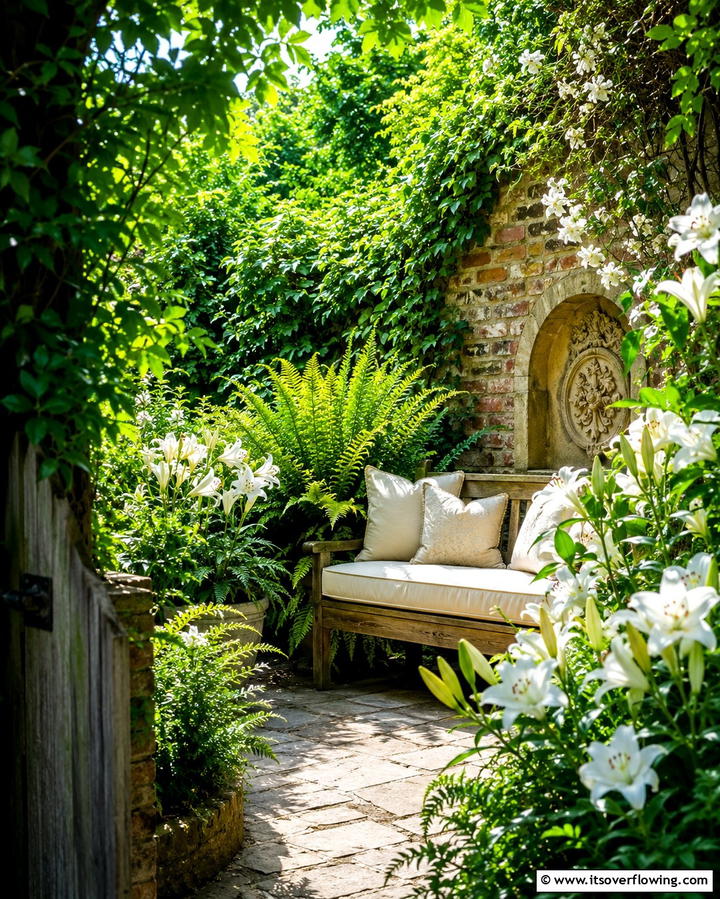 Secret Garden Corner - 25 Outdoor Reading Nook Ideas for Relaxation