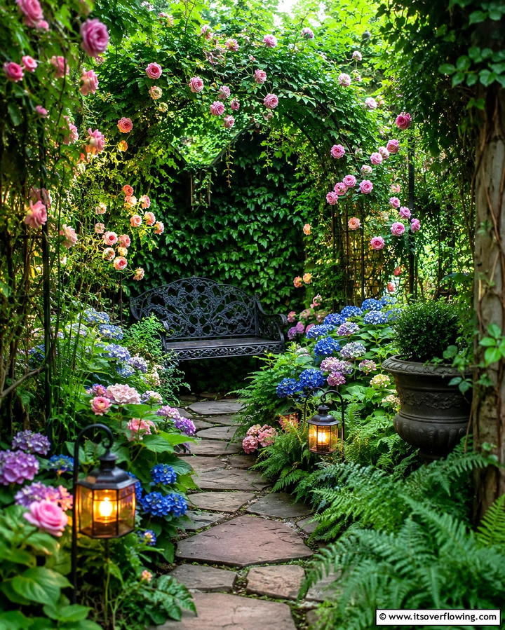 Secret Garden Hideaway - 30 Patio Garden Ideas for Lush Small-Space Greenery