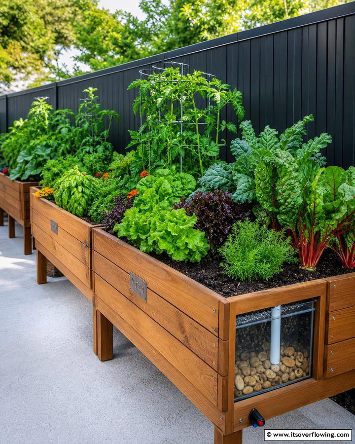Self Watering Raised Beds - 20 Raised Garden Bed Along Fence Ideas for Your Yard