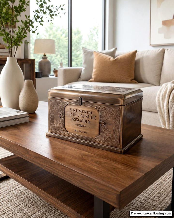 Sentimental Time Capsule Assembly - 30 10 Year Wedding Anniversary Ideas for Romance