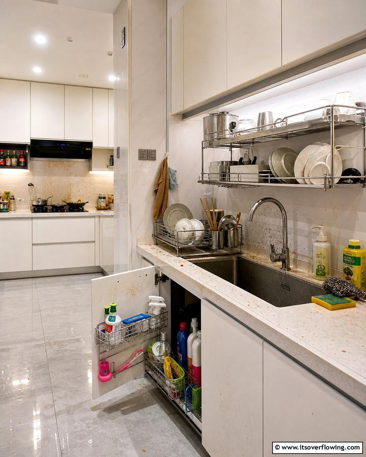 Separate Dishwashing Station - 25 Practical Dirty Kitchen Ideas for Efficient Cooking Spaces