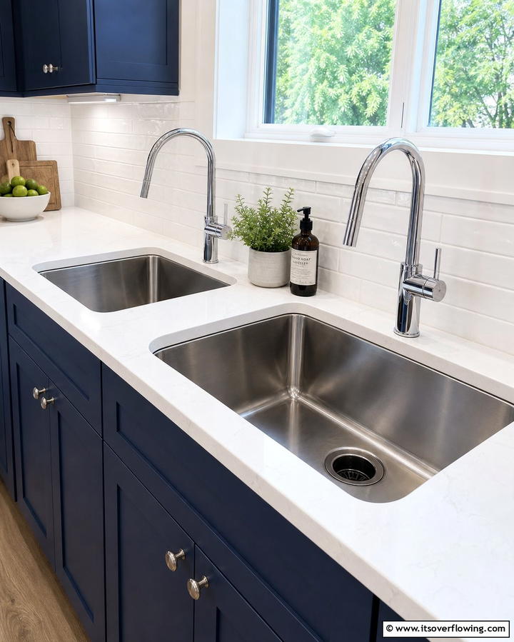 Separate Sink for Prepping and Cleaning - 25 Practical Dirty Kitchen Ideas for Efficient Cooking Spaces