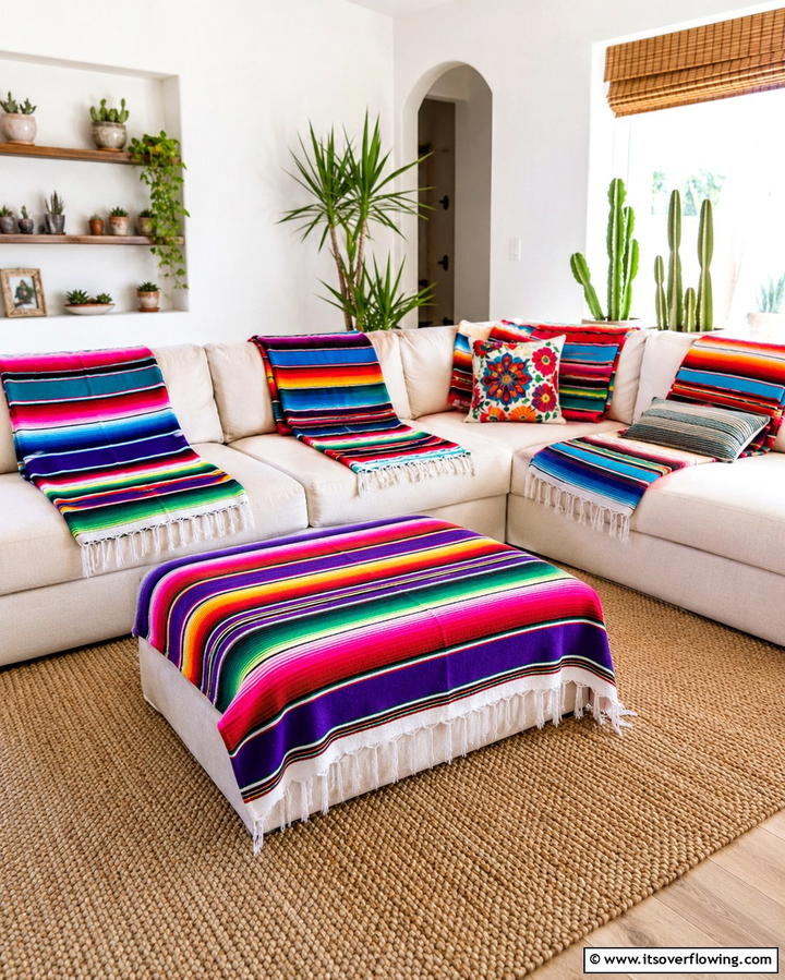 Serape Blankets - 30 Bold Southwestern Decor Ideas for Modern Homes