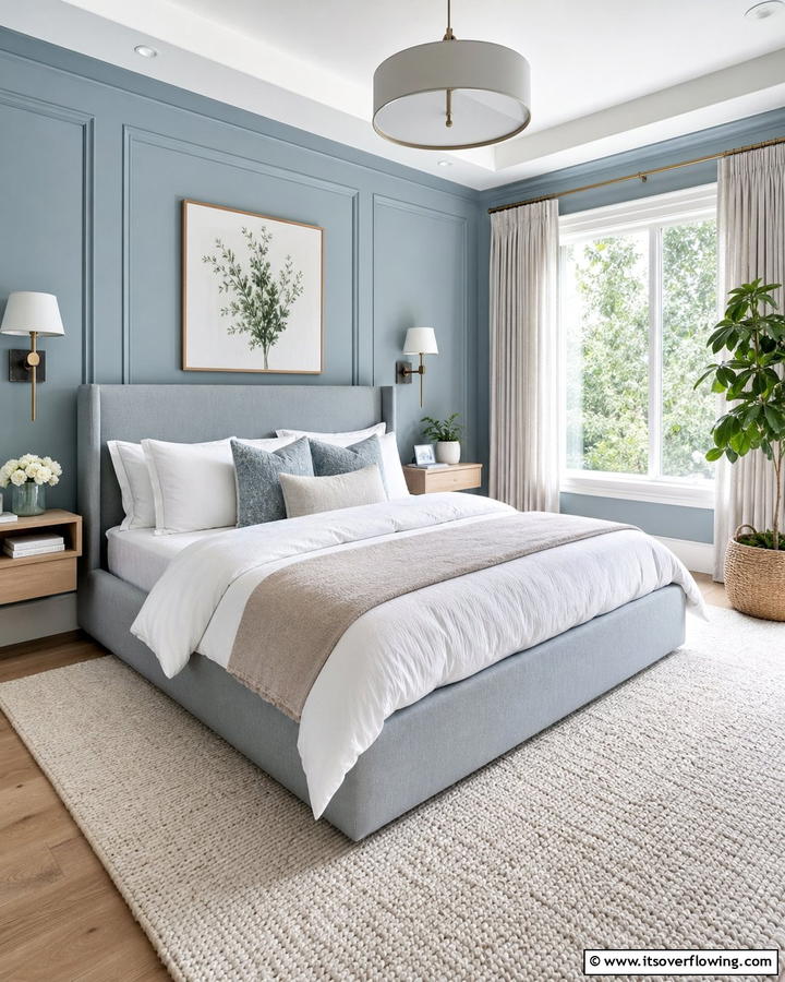 Serene Bedroom Calming Blue gray Retreat - 21 Blue-Gray Paint Colors for Sophisticated Interiors