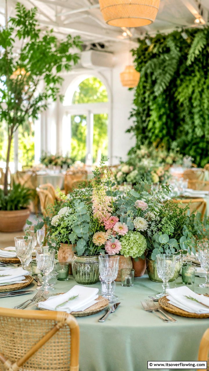 Serene Eucalyptus Garden - 30 Eucalyptus Wedding Centerpieces for Natural Elegance