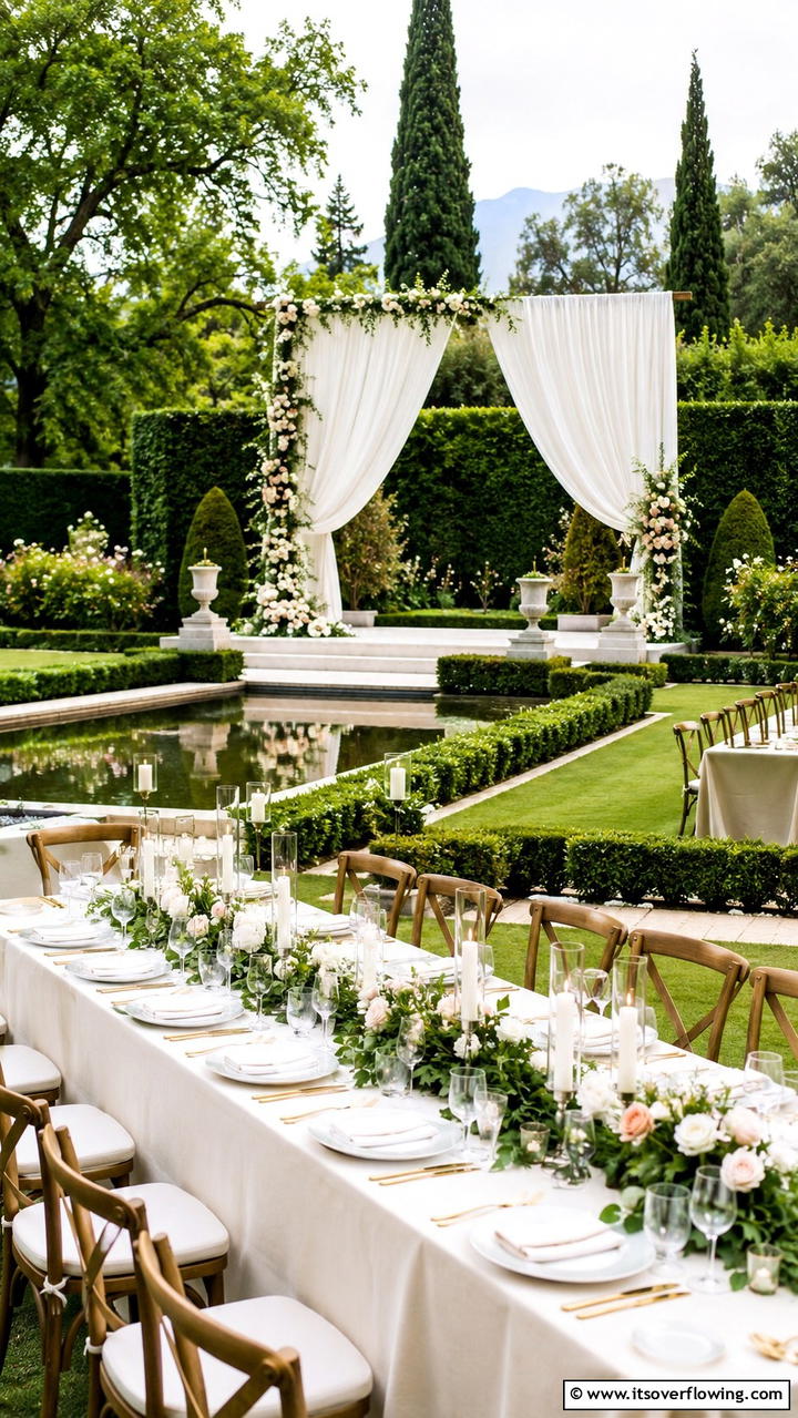 Serene Garden Elegance - 30 Garden Wedding Ideas- Enchanting Outdoor Celebration Themes
