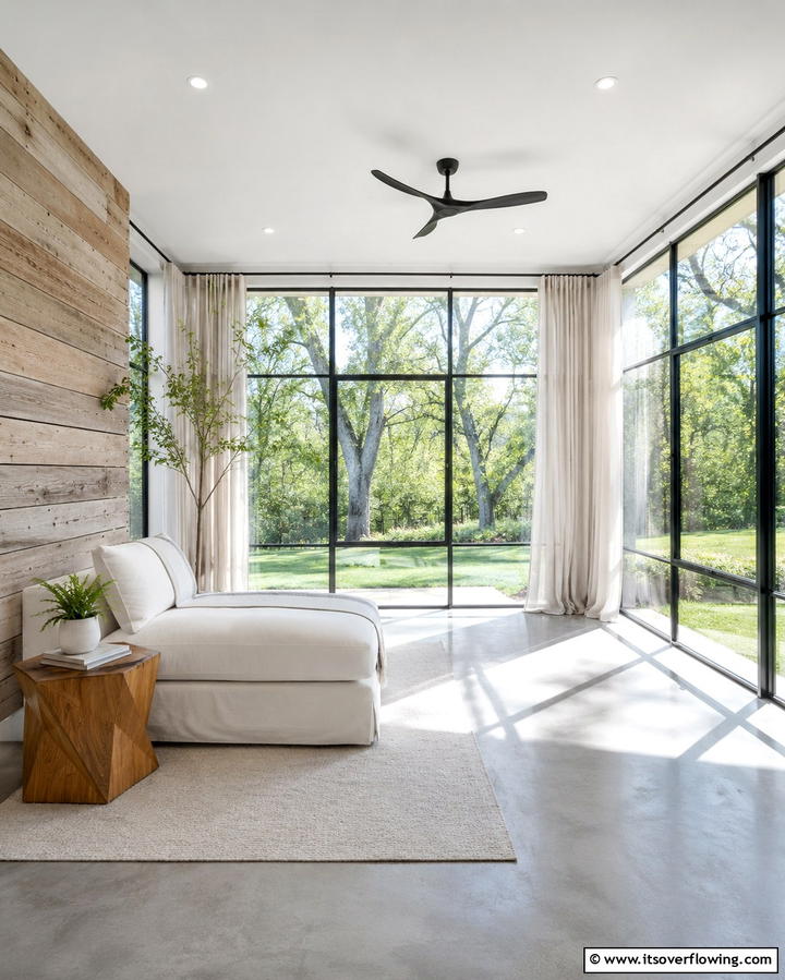 Serene Glass Haven - 30 Farmhouse Sunroom Ideas for Cozy and Light-Filled Relaxation