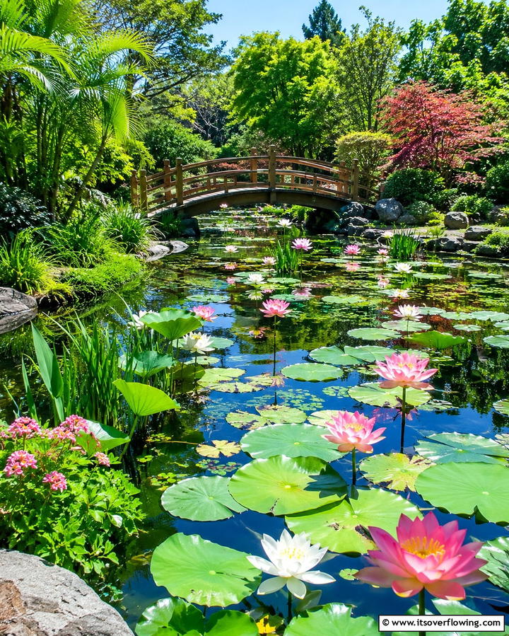 Serene Lotus Pond - 30 Japanese Garden Ideas for Zen Outdoor Spaces