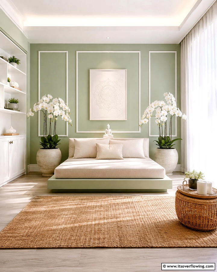 Serene Meditation Space - 30 Preppy Room Ideas for a Classic and Polished Home Look