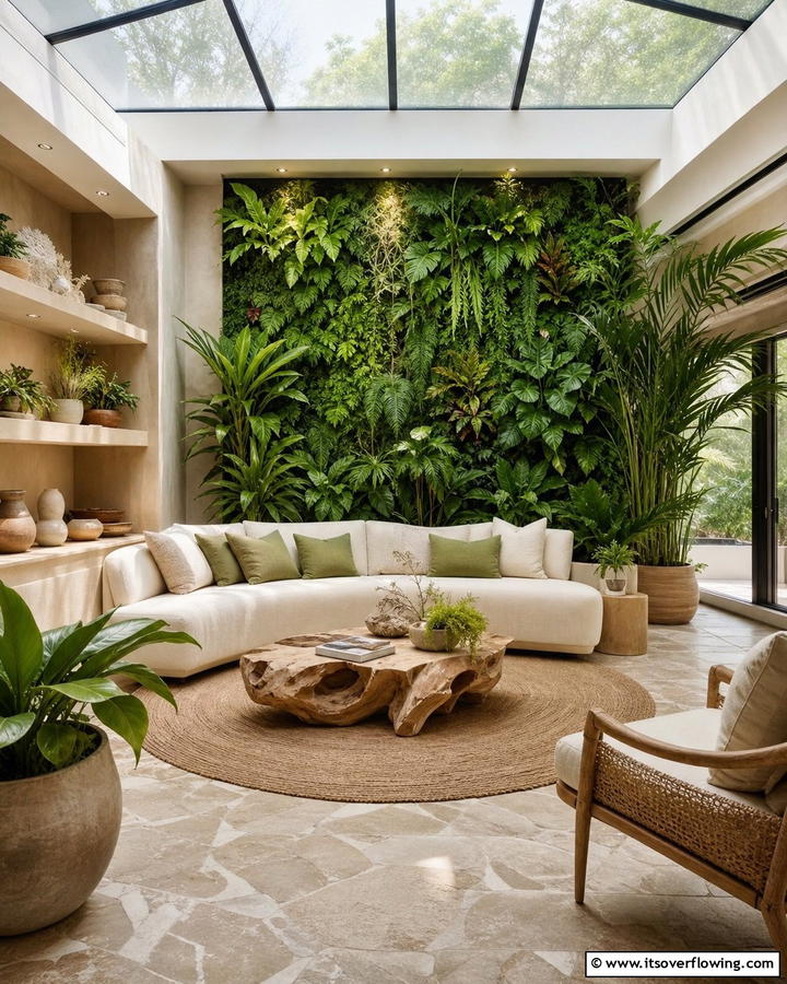 Serene Natural Elements - 21 Modern Living Room Ideas for Stylish Gatherings