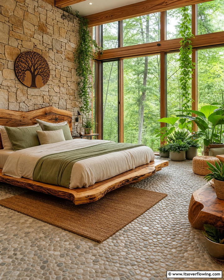 Serene Nature Inspired Oasis - 21 Master Bedroom Ideas for Luxurious and Relaxing Retreats