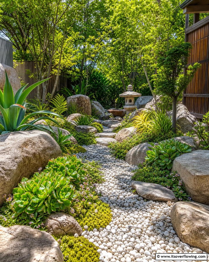 Serene Rock Garden - 21 Secret Garden Ideas to Create a Enchanting Outdoor Oasis