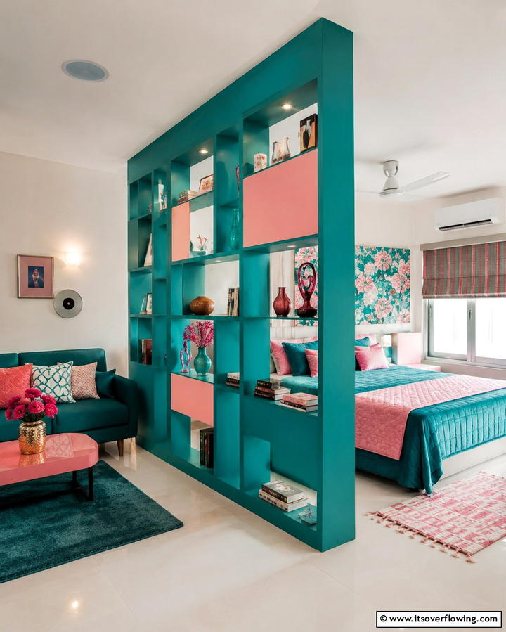 Serene Teal and Pink Color Balance - 30 Teal and Pink Bedroom Ideas for Bold Modern Design