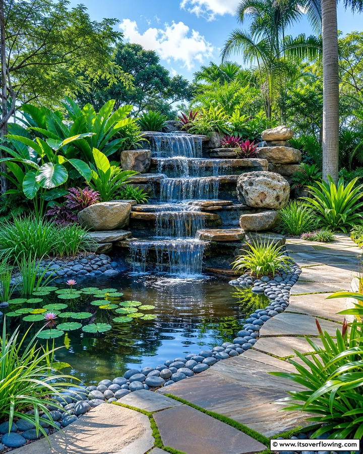Serene Water Feature Design - 21 Hardscape Ideas to Revamp Your Outdoor Spaces