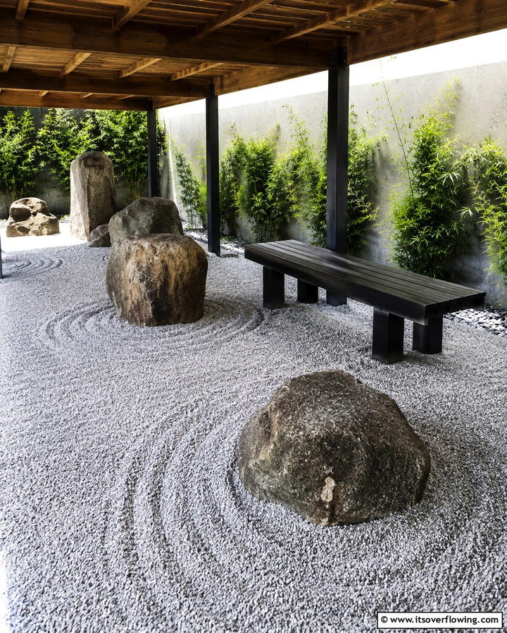 Serene Zen Garden - 25 Under Deck Landscaping Ideas for Hidden Spaces