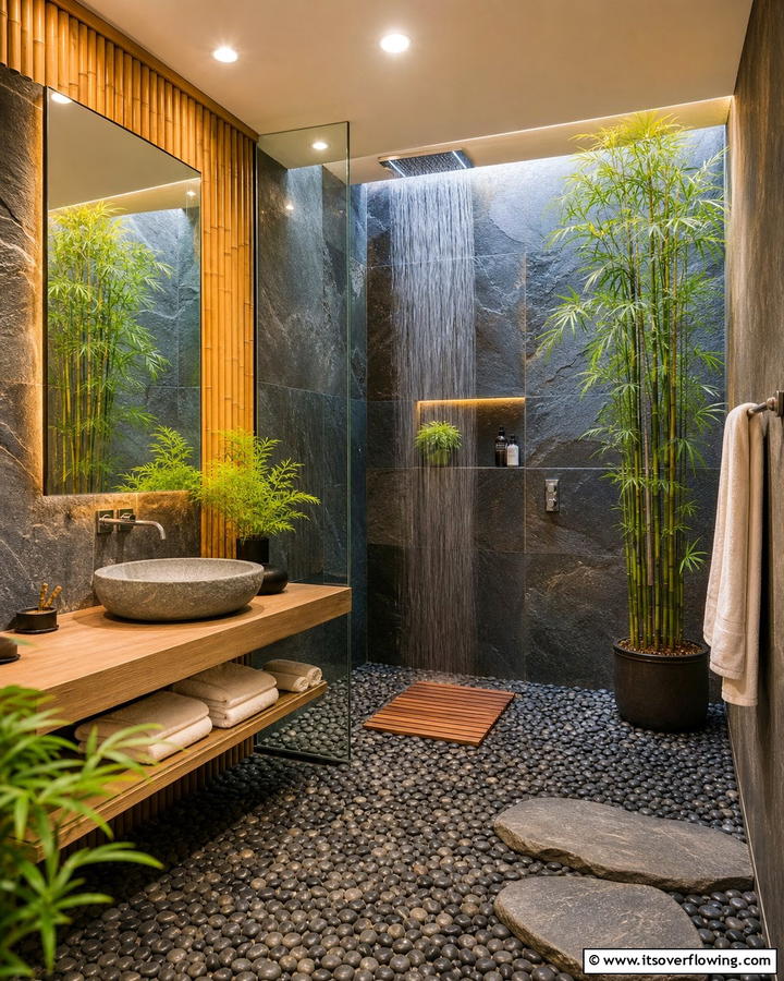 Serene Zen Wet Room - 30 Modern Wet Room Ideas for Sleek Bathroom Functionality