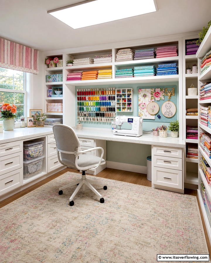 Sewing and DIY Corner - 21 Spare Room Conversion Ideas for Multifunctional Use