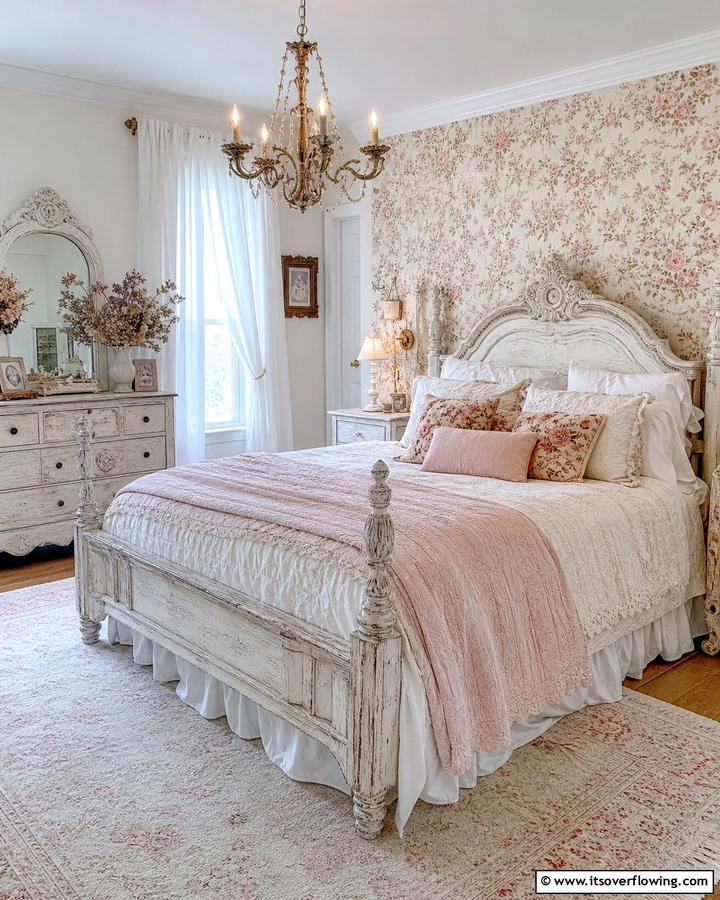 Shabby Chic Revival - 21 Farmhouse Bedroom Ideas for Rustic Comfort