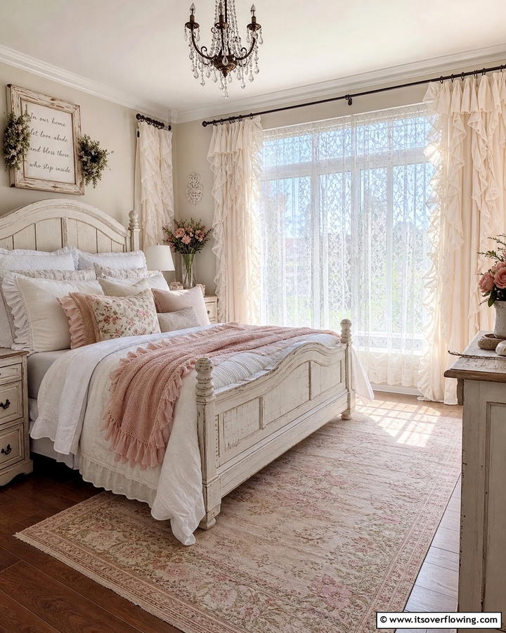Shabby Chic Window Treatments - 21 Farmhouse Decor Ideas to Add Rustic Charm