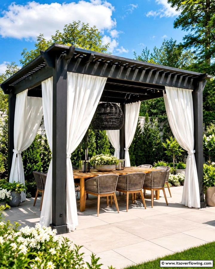 Shade Sail Hideaway - 30 Backyard Privacy Ideas for Creating a Secluded Outdoor Oasis