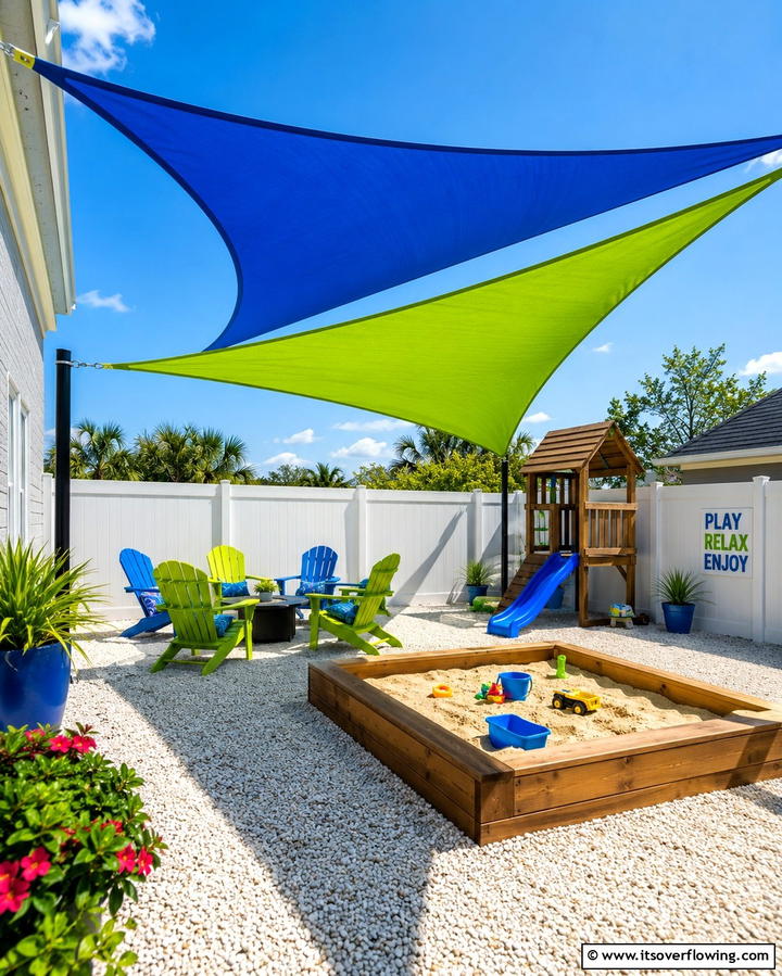 Shade Sail Triangles - 30 Creative Shade Ideas for Stylish Outdoor Comfort