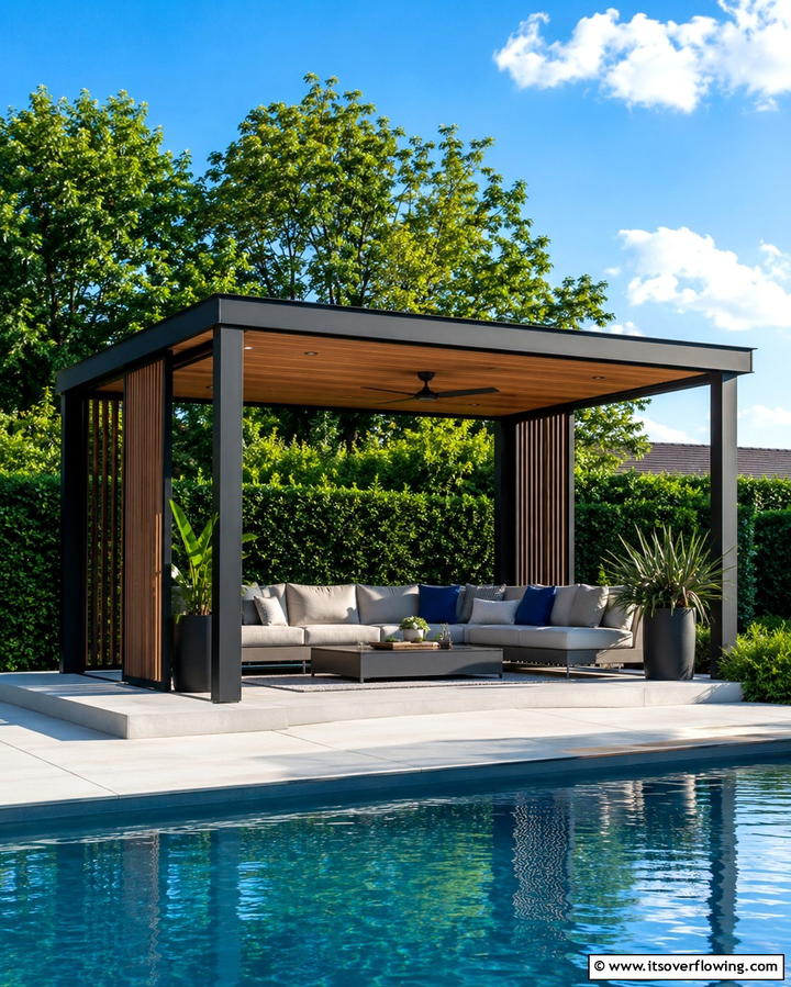 Shade Structures - 25 Pool Patio Ideas for a Relaxing Outdoor Space