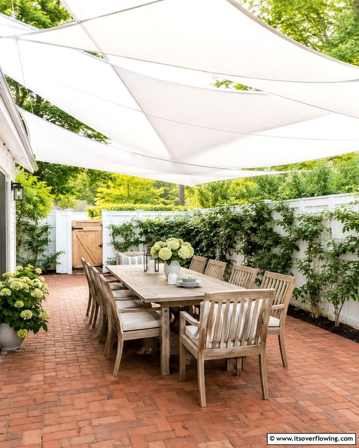 Shaded Canopy - 30 Farmhouse Patio Ideas for Rustic Outdoor Relaxation