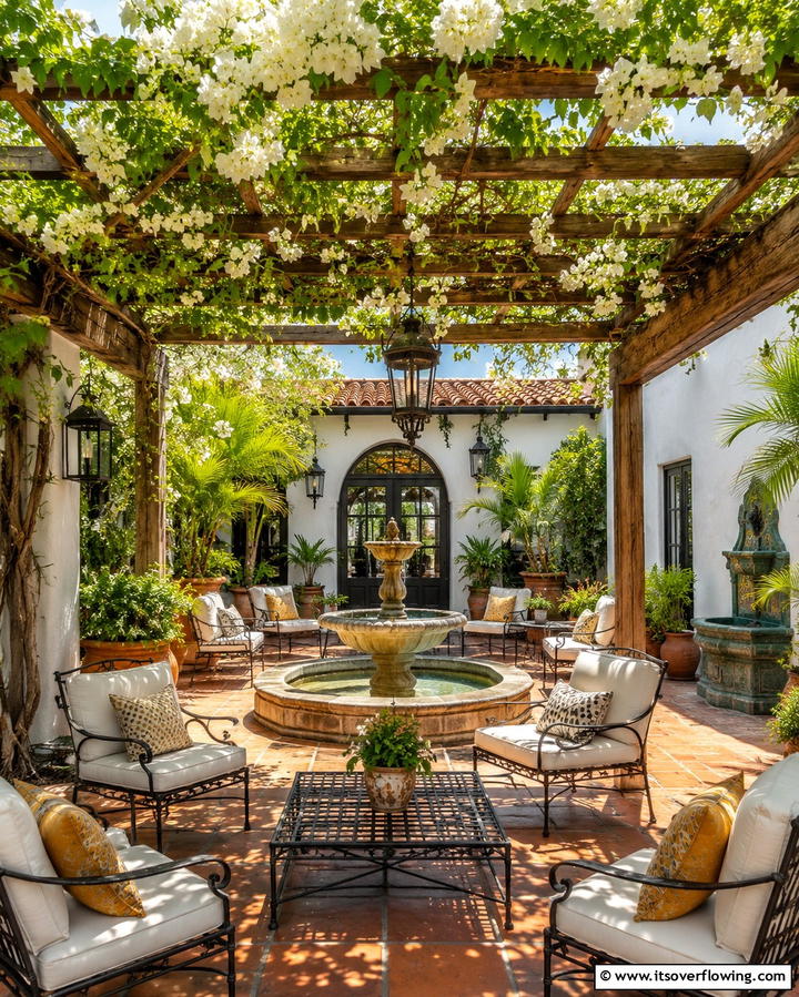 Shaded Courtyards - 25 South Florida Landscaping Ideas for Tropical Vibes