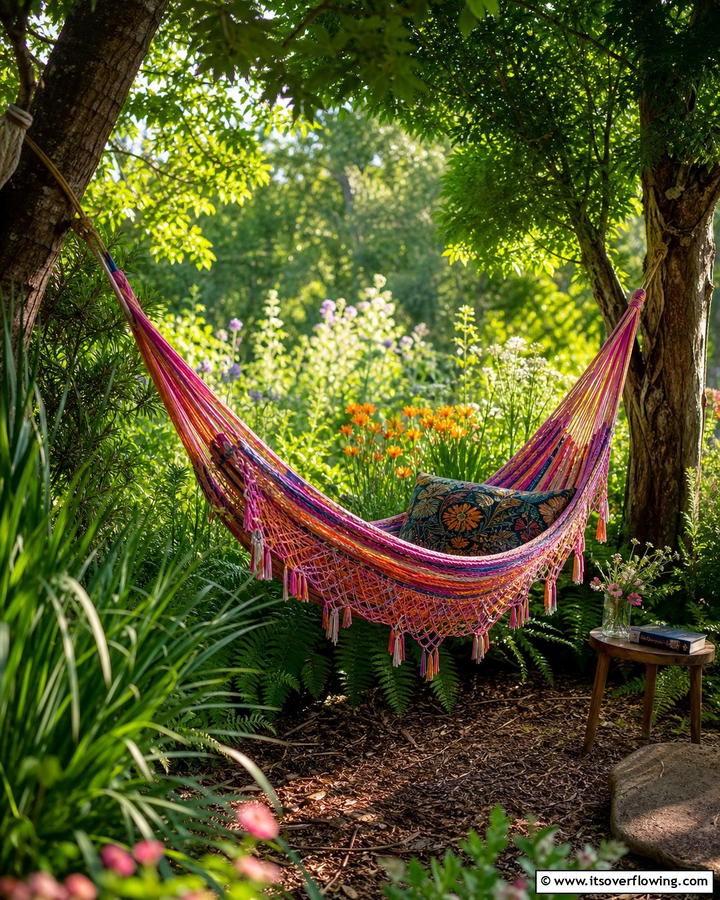 Shaded Hammock Haven - 20 Garden Nook Ideas to Create a Cozy Outdoor Retreat