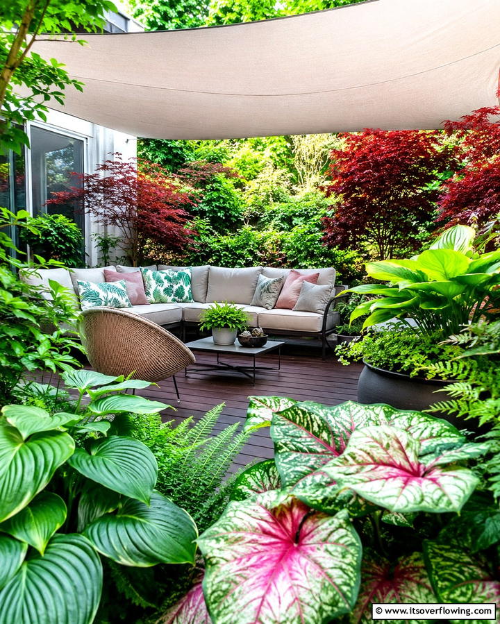 Shaded Retreat with Foliage - 30 Deck Decorating Ideas with Plants for Lush Outdoor Living