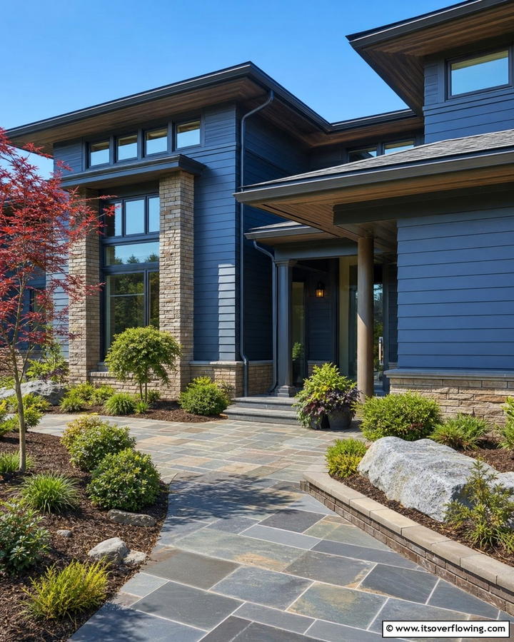 Shadow Blue Calm - 20 Midnight Blue and Dark Blue House Siding Colors